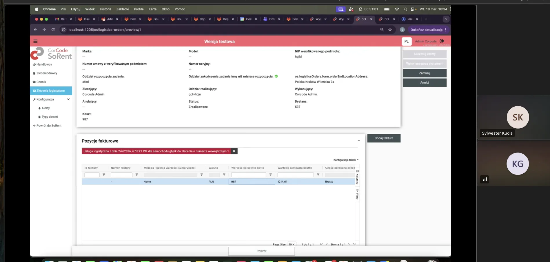 modul obslugi logistycznej 14