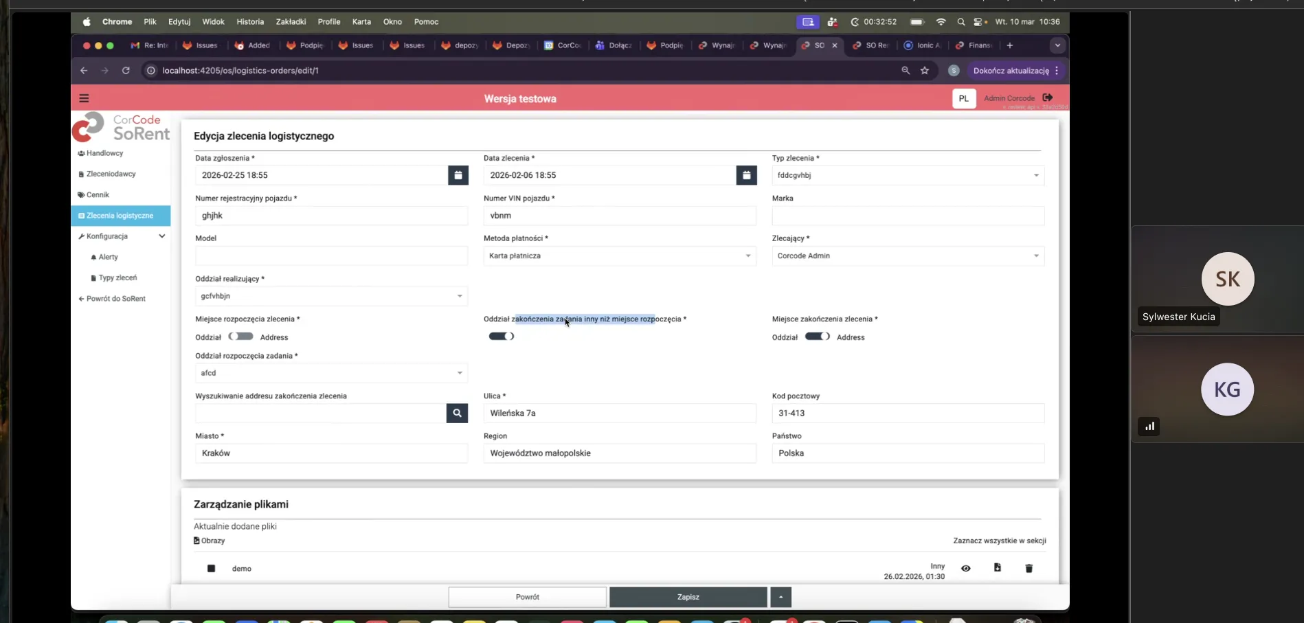 modul obslugi logistycznej 17